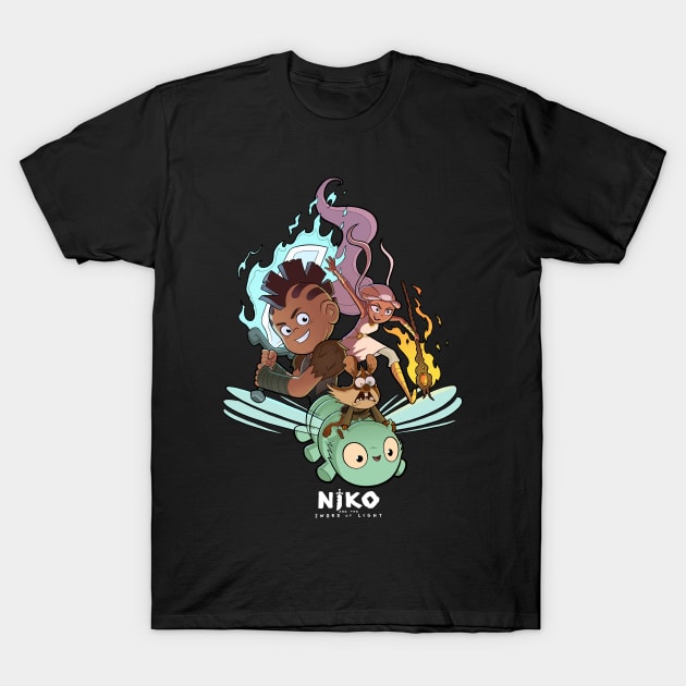 Niko Heroes 01 Dark Colours T-Shirt by NikoAndTheSwordOfLight